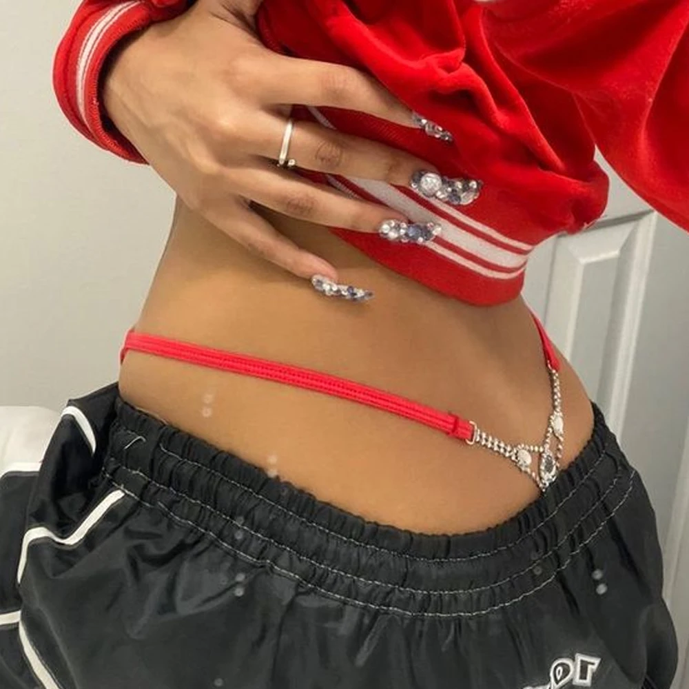 Sexy Round Rhinestone Thong Ad - огляд і ціна Body Jewelry Rhinestone
