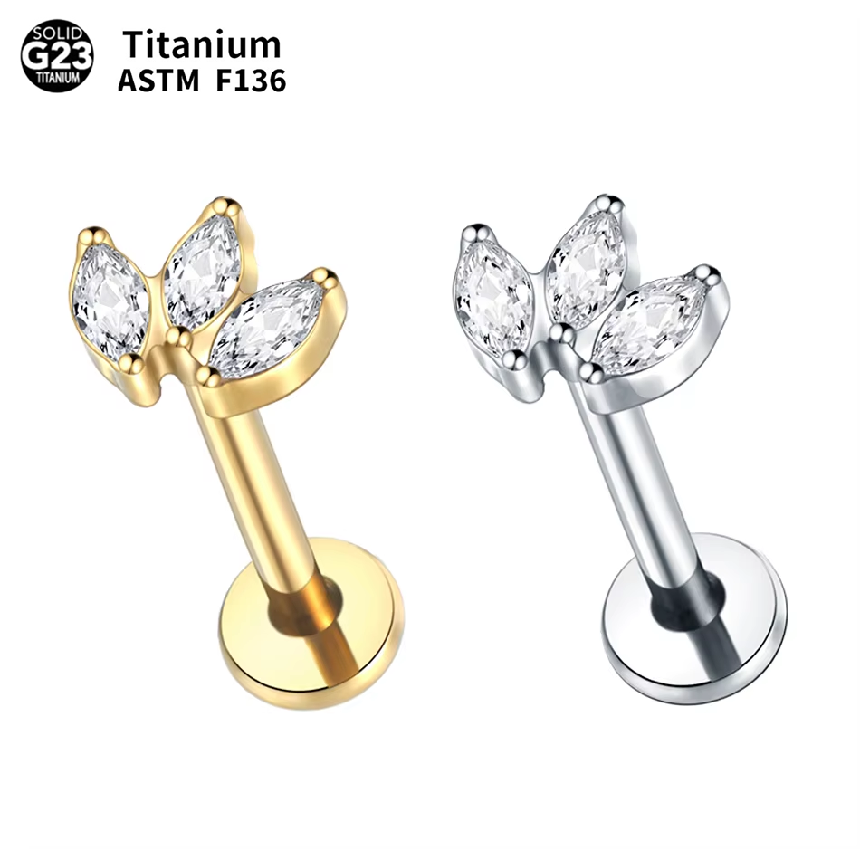 1pc Labret Piercing Titanium L - огляд і ціна Body Jewelry Labret