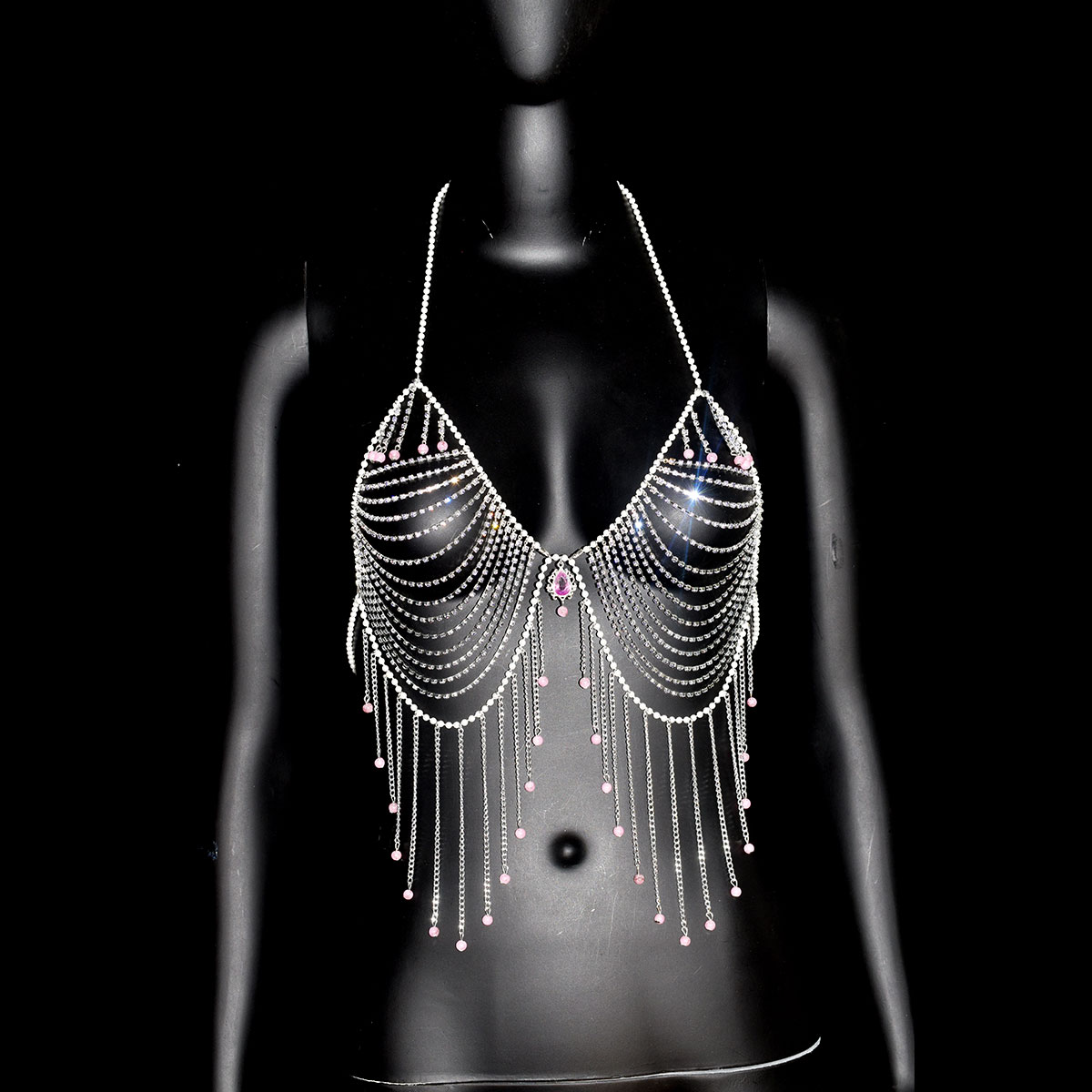 Stylish Rhinestone Bra Jewelry - огляд і ціна Body Jewelry Bra