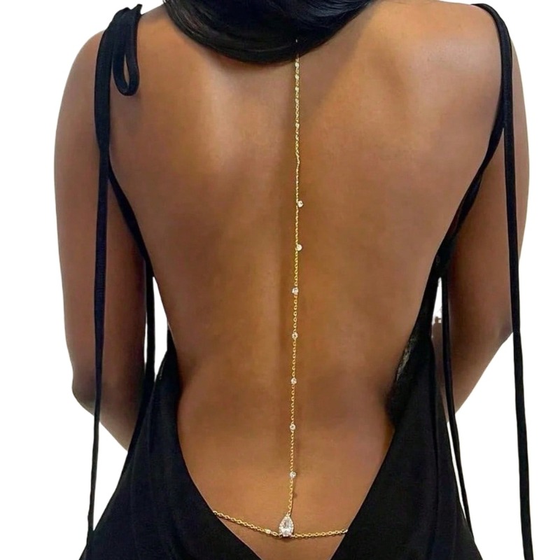 Bride Backless Rhinestone Wate - огляд і ціна Body Jewelry Rhinestone
