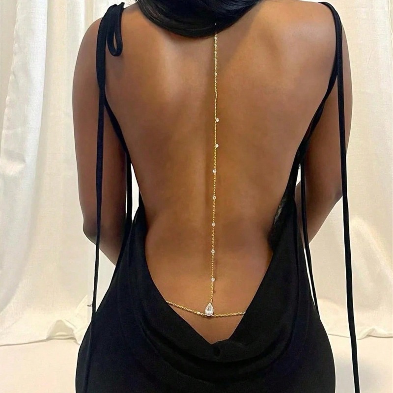 Bride Backless Rhinestone Wate - огляд і ціна Body Jewelry Rhinestone