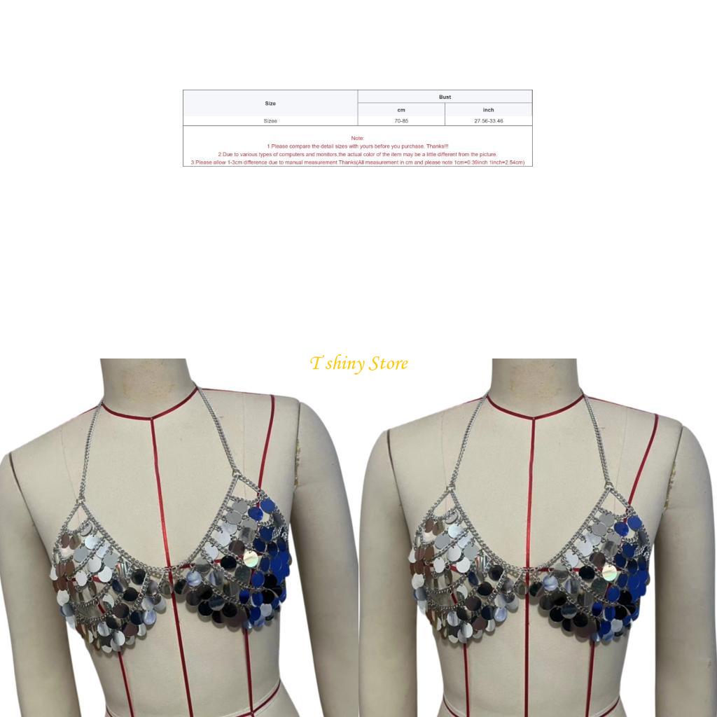 N58F Festive Sequins Vest Top  - огляд і ціна Body Jewelry Vest
