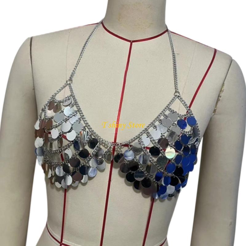 N58F Festive Sequins Vest Top  - огляд і ціна Body Jewelry Vest