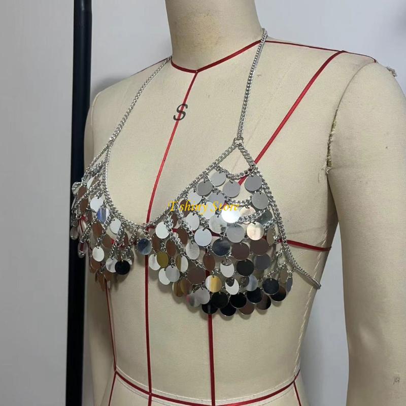 N58F Festive Sequins Vest Top  - огляд і ціна Body Jewelry Vest
