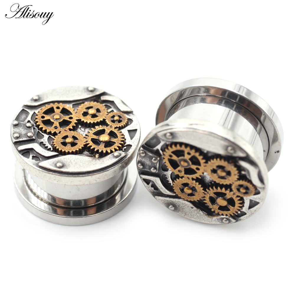Alisouy 2PCS Punk Machine Gear - огляд і ціна Body Jewelry Factory