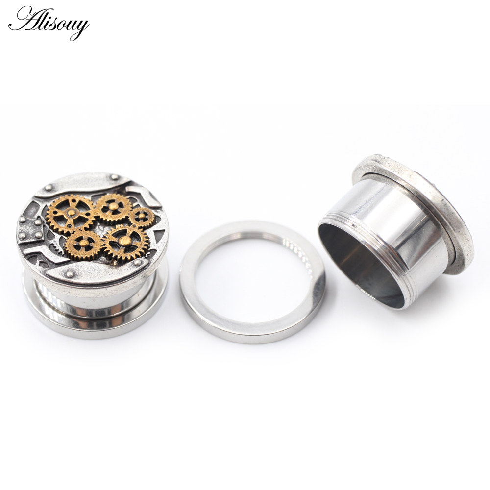 Alisouy 2PCS Punk Machine Gear - огляд і ціна Body Jewelry Factory