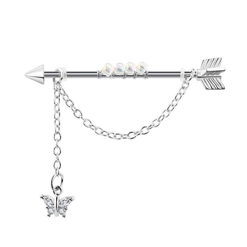 Piercing Punk Style Heart Pend - огляд і ціна Industrial Barbell Long