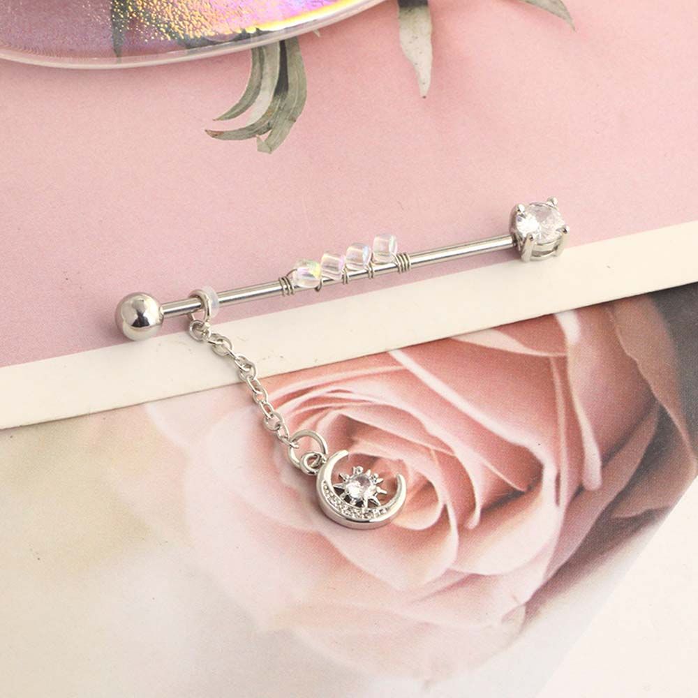 Piercing Punk Style Heart Pend - огляд і ціна Industrial Barbell Long