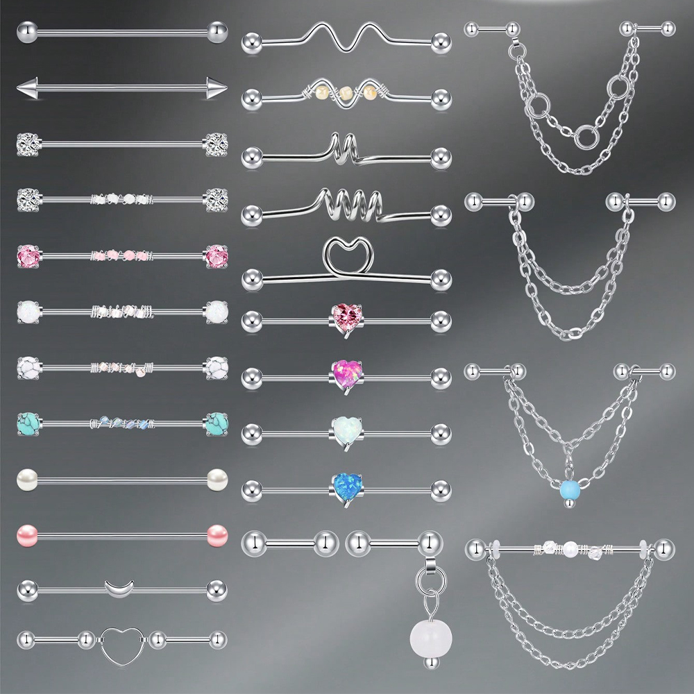 14G Industrial Barbell Cartila - огляд і ціна Body Jewelry Industrial