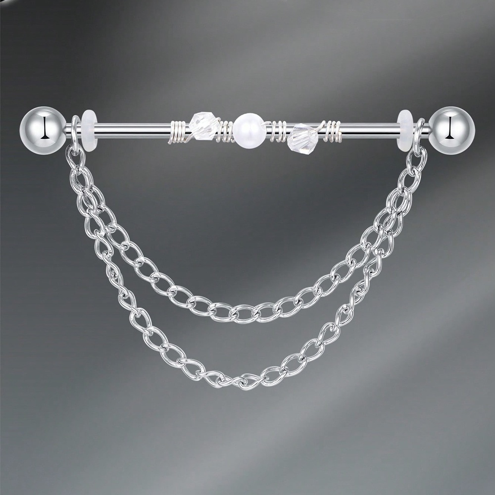 14G Industrial Barbell Cartila - огляд і ціна Body Jewelry Industrial