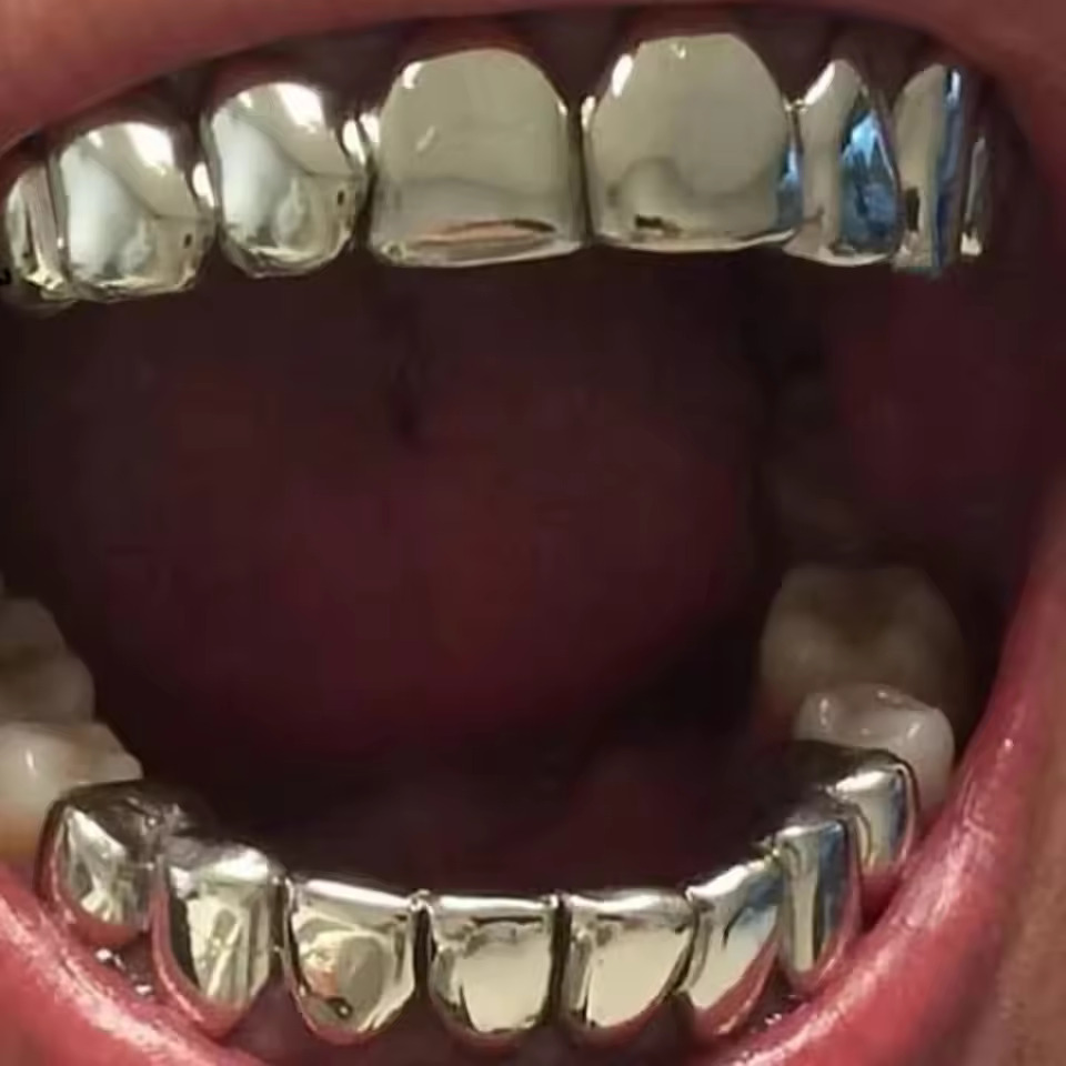 TOPGRILLZ Gold Silver Plated H - огляд і ціна Body Jewelry Real Gold