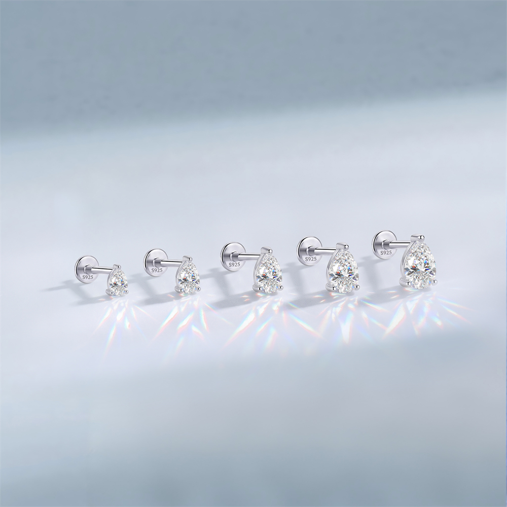 KOJ 1PC 925 Sterling Silver Cl - огляд і ціна Body Jewelry Hypoallergenic