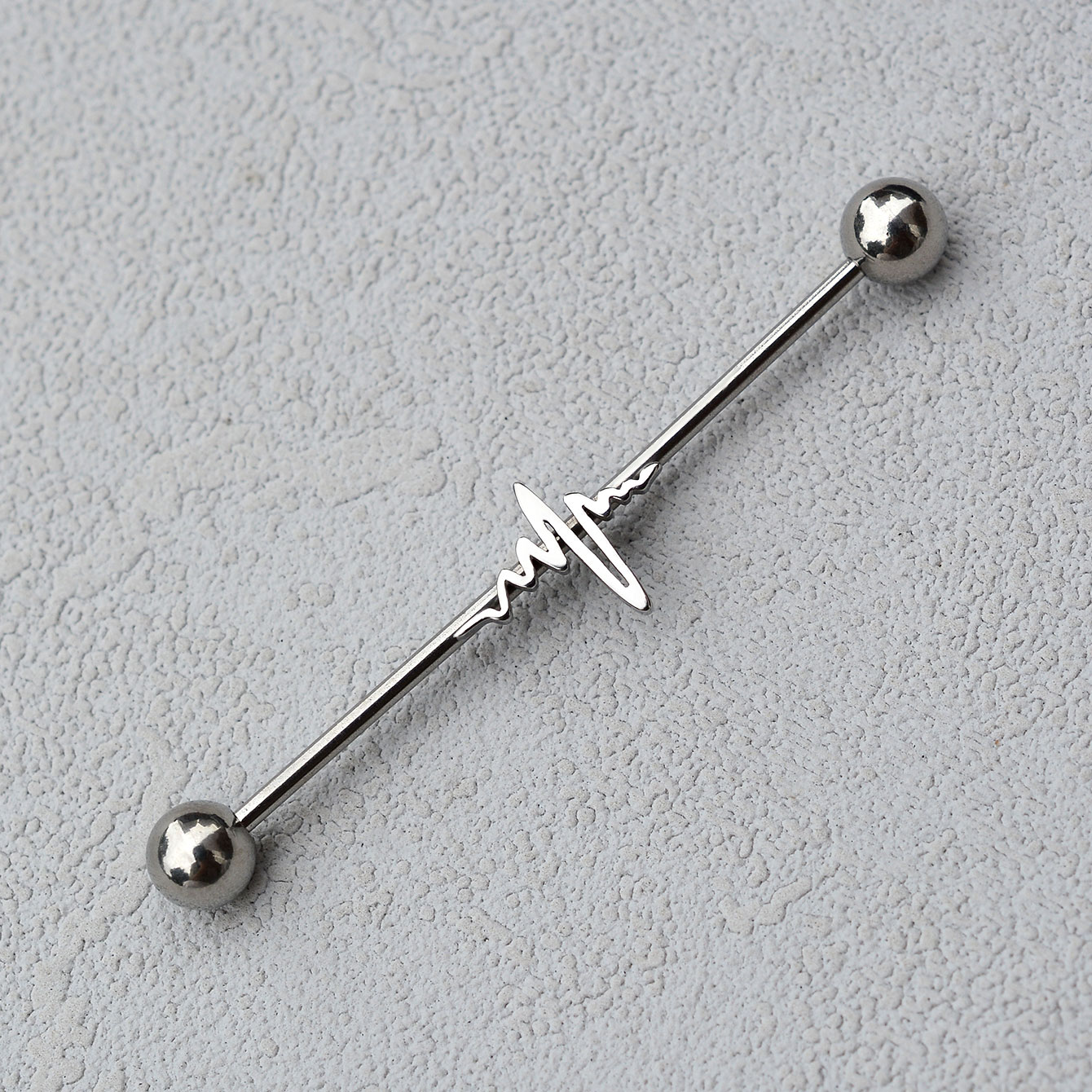 1PC 16G Stainless Steel Long I - огляд і ціна Industrial Barbell Long